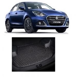 Trunk/Boot/Dicky PU Leatherette Mat for New Swift Dzire - black